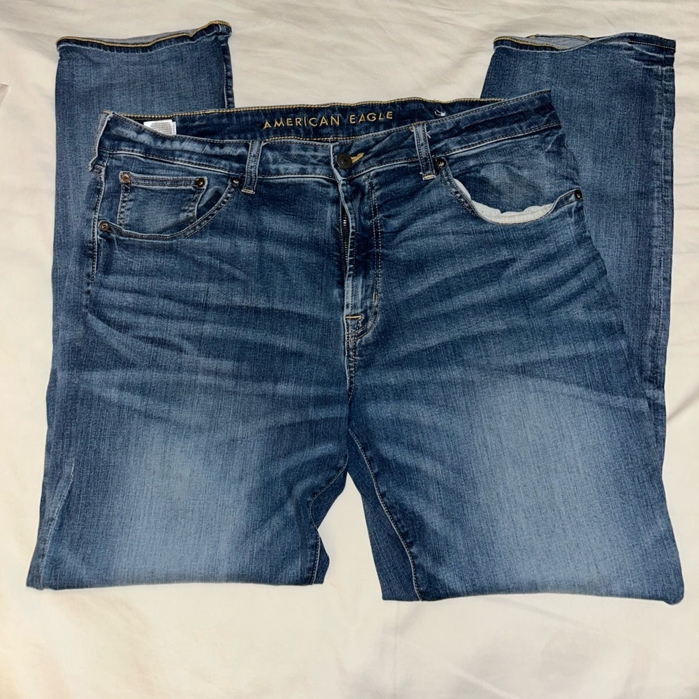 American Eagle Outfitters Blue Skinny Jeans Medium Wash